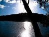 The rope swing at Blue Lake